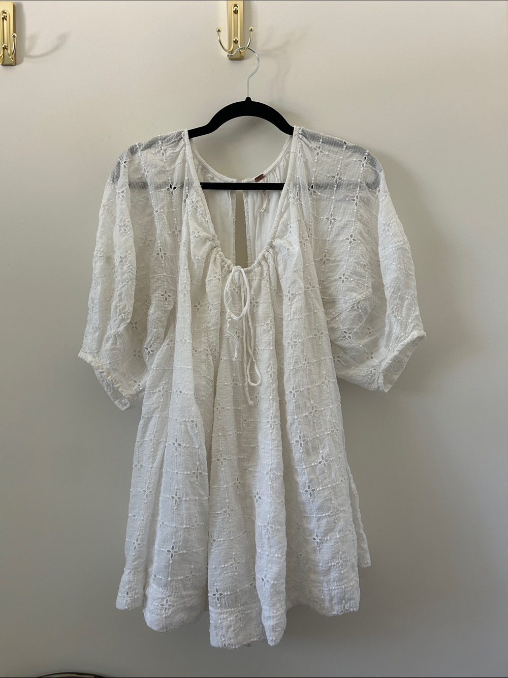 Free People Eyelet Romper Sz S